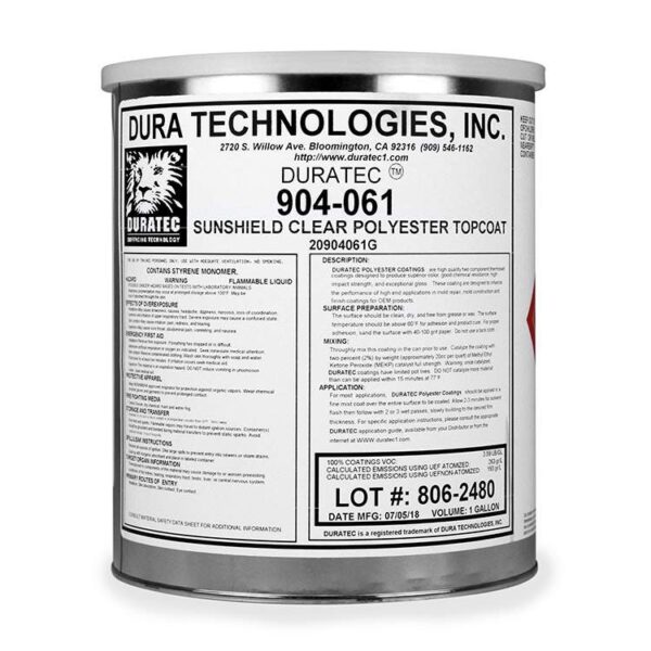 Duratec SunShield Clear Polyester Topcoat